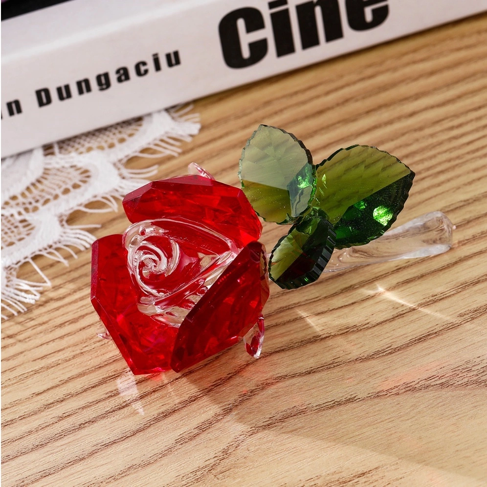 Wholesale/Supplier High quality/High cost performance  New Design Clear Glass Flower Crystals Craft