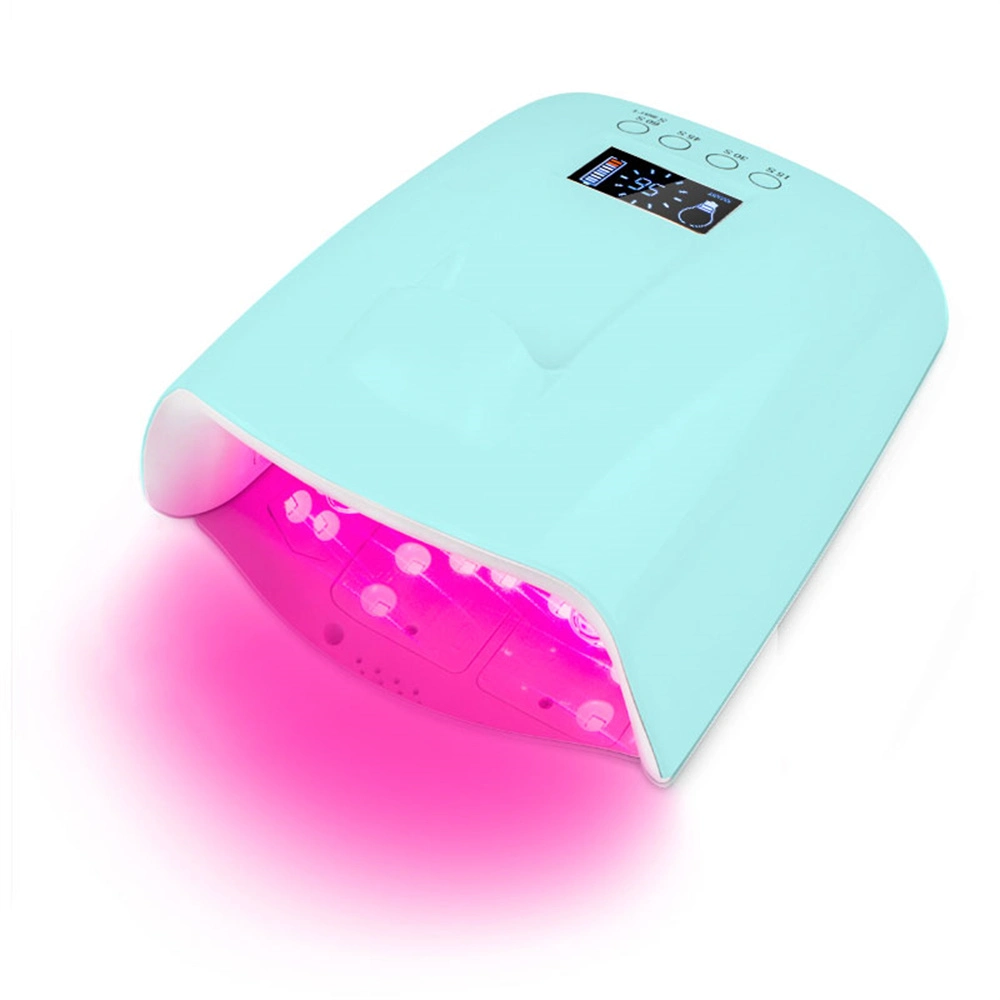 60W Rechargeable UV LED Smart Power Nail Dryer Lamp Phototherapy Lamp Nail Gel Polish Baking Lamp Nail Lamp