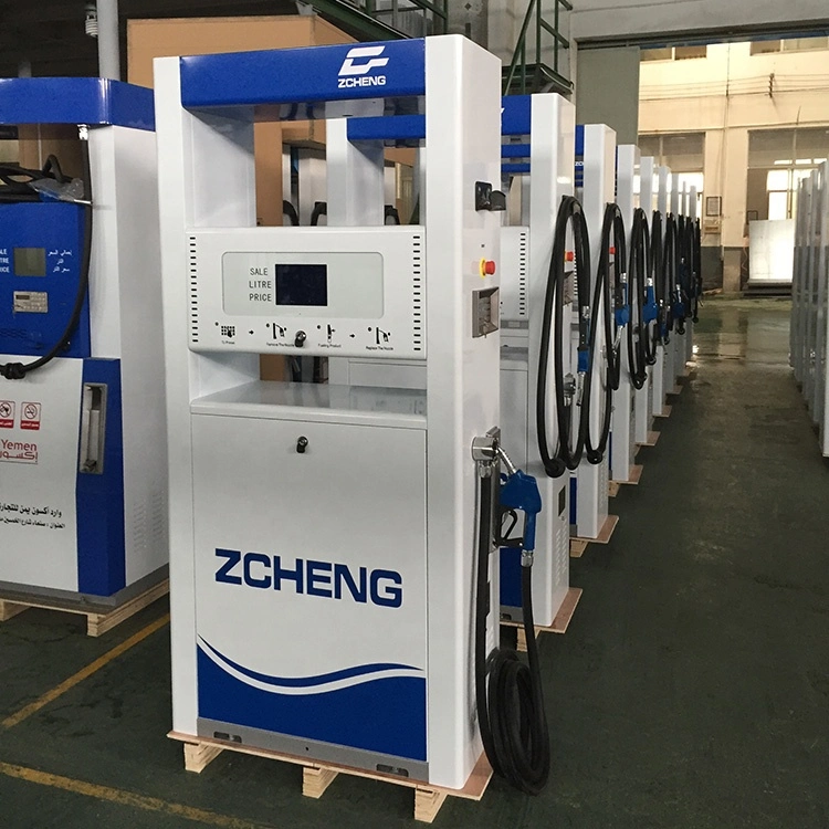 Zcheng Machine de pompe à essence Prix du distributeur de carburant Tokheim Pompe de station-service Distributeur de carburant