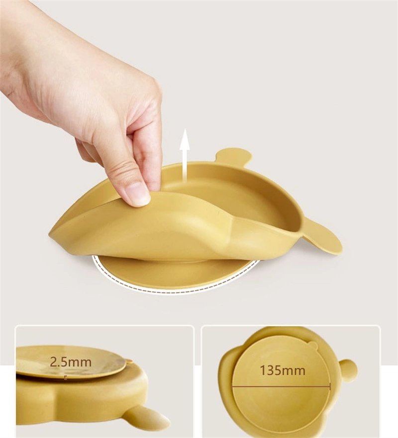 Wholesale/Supplier FDA Silicone Dinner Plate Baby Dinnerware Set