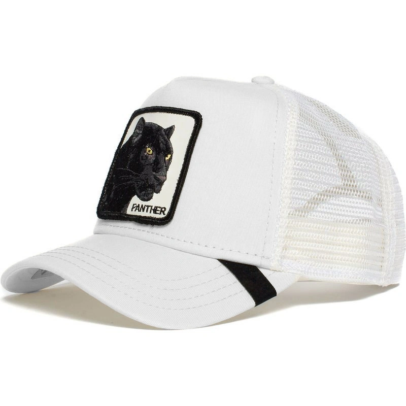 5 panneau animal casquette de baseball Cartoon crème solaire filet brodé Trucker Chapeau de loup panthère noir