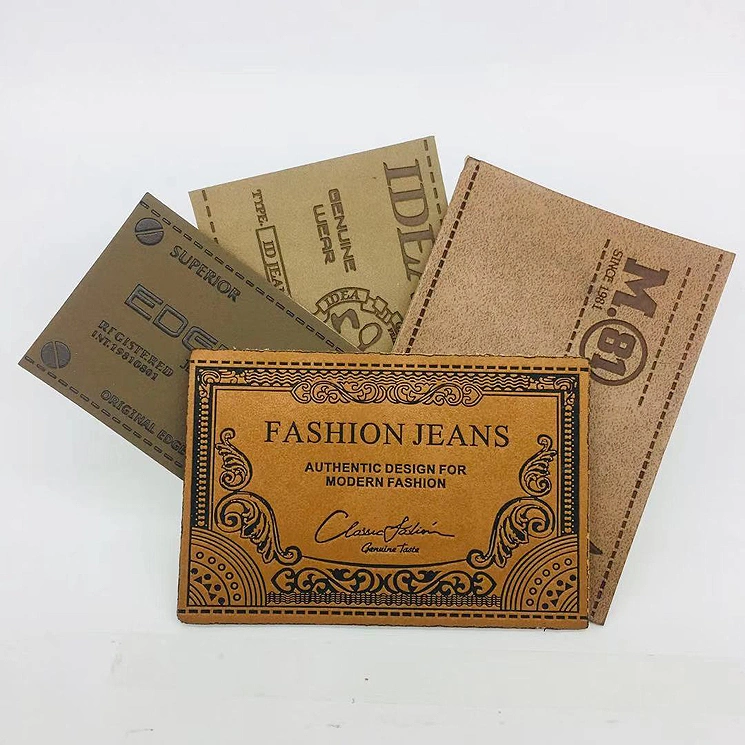 Quality Custom Decorative Logo Leather Label PU Tag for Garment Accessories