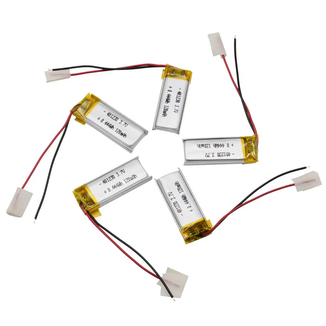 401230 Rechargeable Batteries Lipo 3.7V 120mAh Lithium Polymer Battery