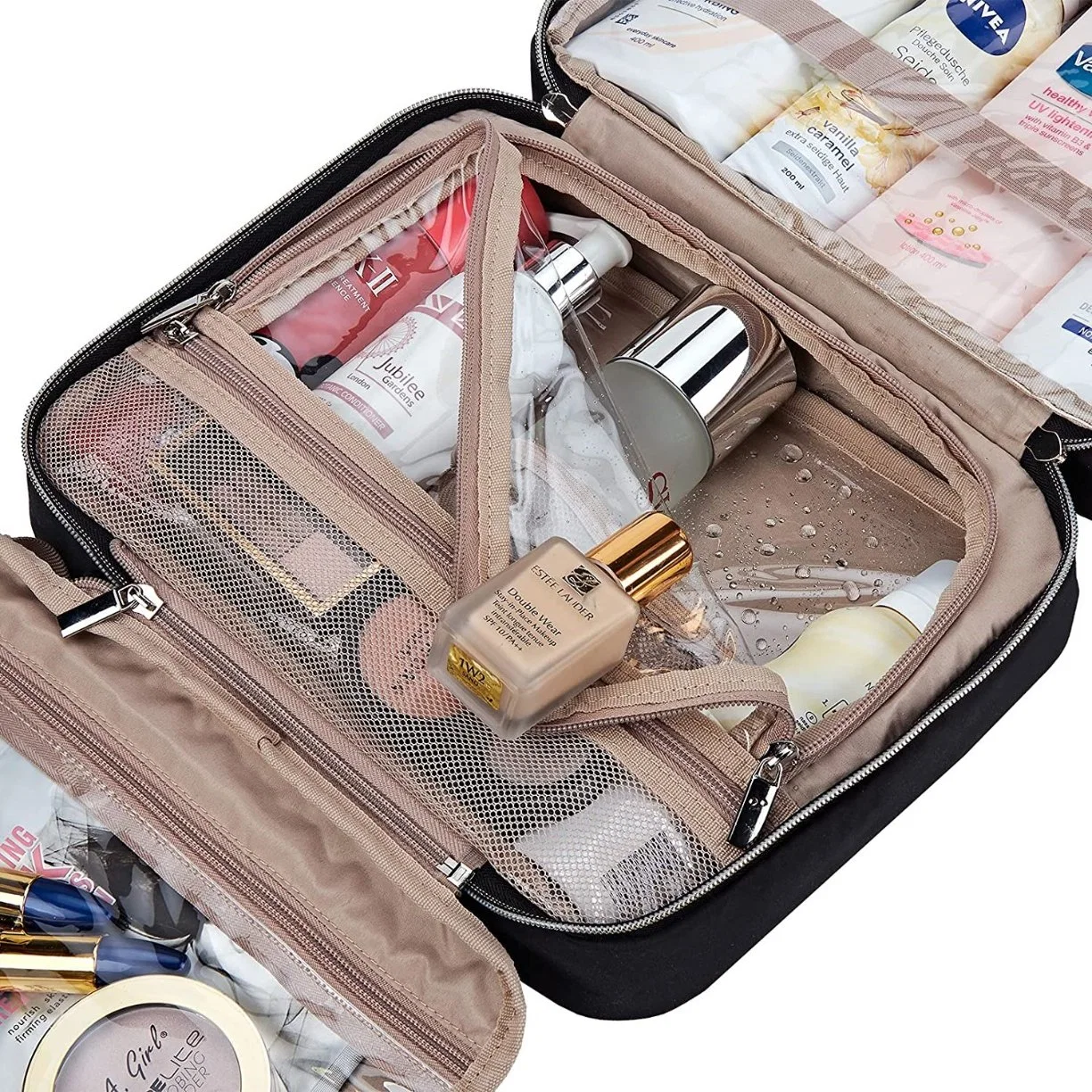 Hängende Reise Körpertasche sichtbare Make-up Organizer Make-up-Fall für Reiseaccessoires Dusche Im Bad