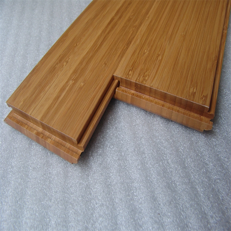 100% Laminación sólida Bambú Carbonizada superficie vertical UV recubierto clic Sistema de pisos