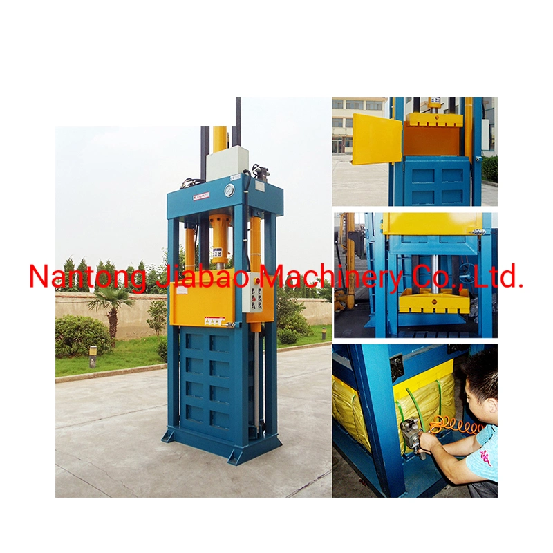 Popular Hydraulic Press Used Clothes Packing Machine Factory Supply Vertical Baler for Baling Secondhand Clothing/Textiles/Used Cotton Rag for Recycling Station