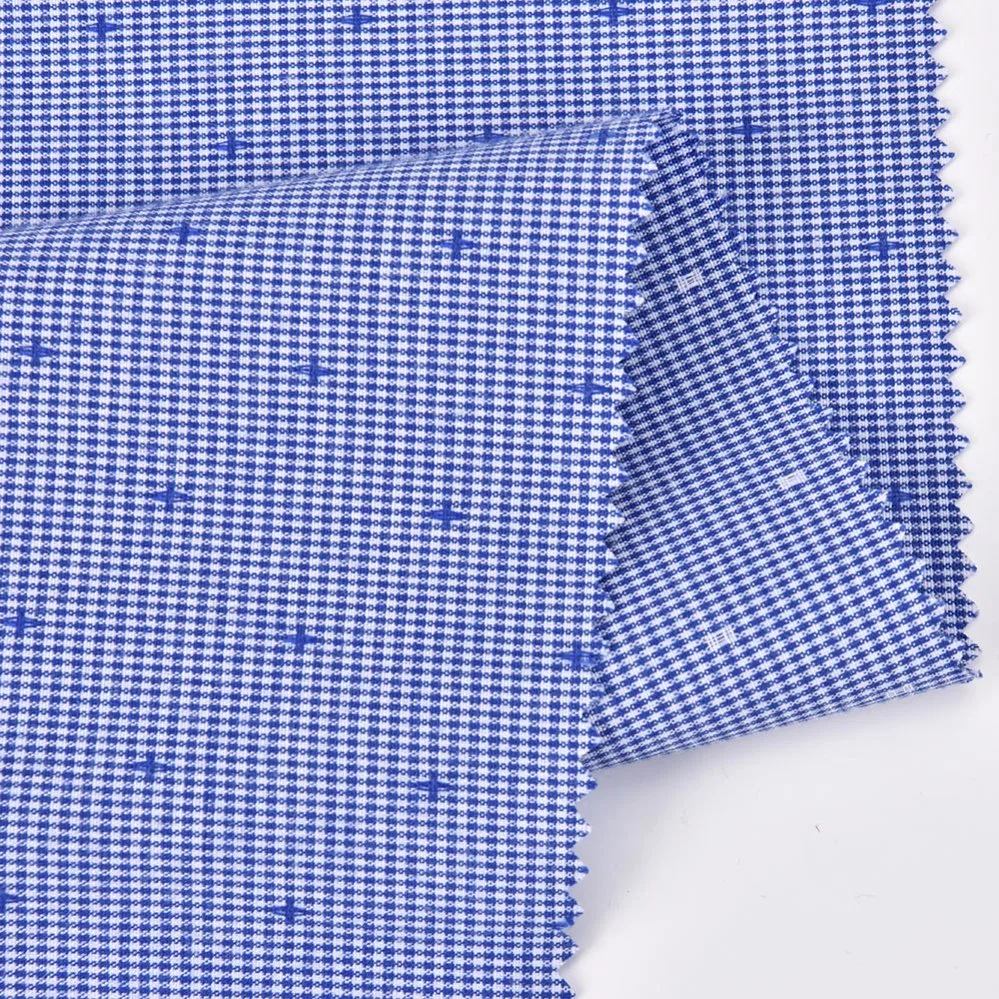 80/20 Polyester Cotton Cross Pattern Woven Checked Fabric for School Uniform Shirt