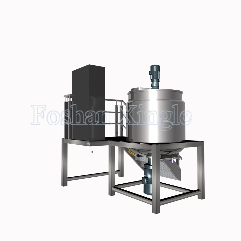 Chemical Pharmaceutical Electric Liquid Mixer Homogenizer Heating Jacketed Stainless Steel Soap/Shampoo Mixing Tank with Agitator