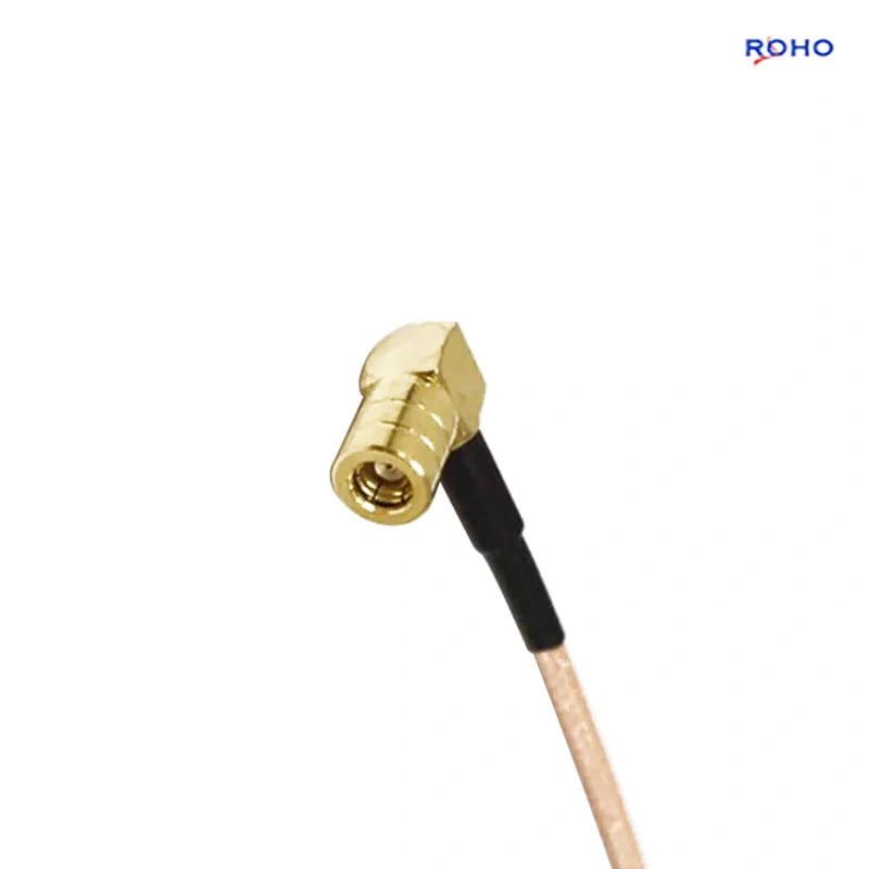 Factory Sale SMB Plug Female Right Angle to BNC Female Connector TV Cable Assembly with Rg316 Coaxial Cable