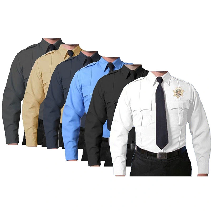 Style Security Guard Apparel Workwear shirt police style uniforme shirt