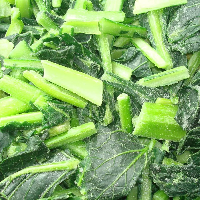 IQF Frozen Green Vegetable Bok Choy Bqf Pak Choi 3-5cm