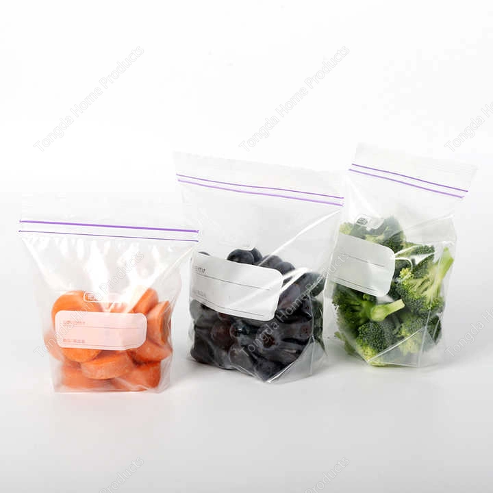 Pure LDPE Food Grade Material Food Storage Snack Packaging Zipper Bags for Packing