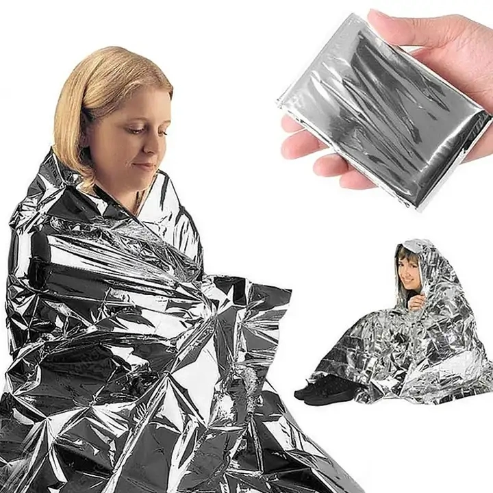 Hot Selling Emergency Blanket Survival Gear Foil Mylar Thermal Blankets Folding Cutting Machine for Outdoors Hiking Survival