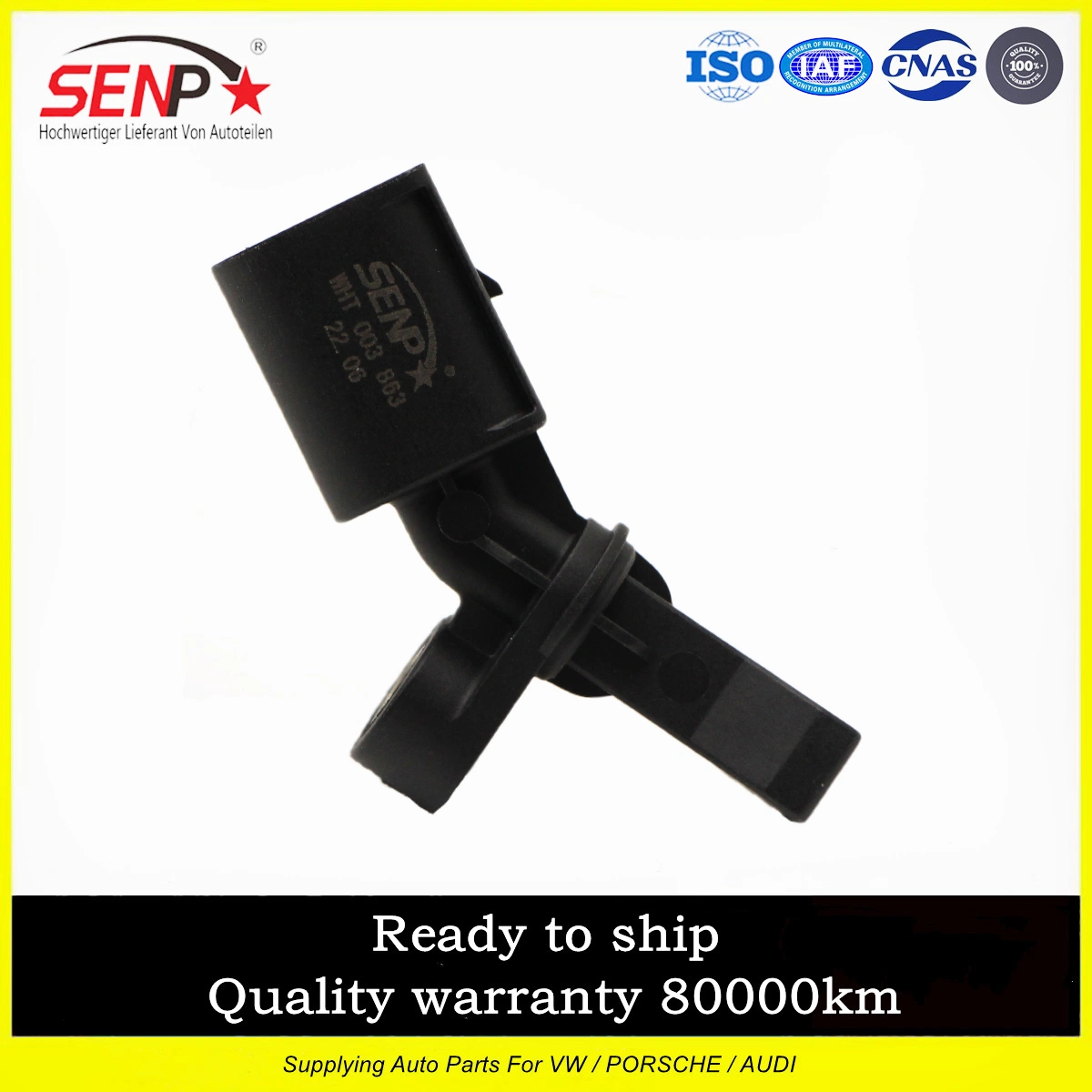 Senp Car Parts ABS Sensor Wholesale Auto Spare Parts Wht003863 ABS Sensor ABS Wheel Speed Sensor High-Quality Audi A1 VW Santana Polo Jetta Bora