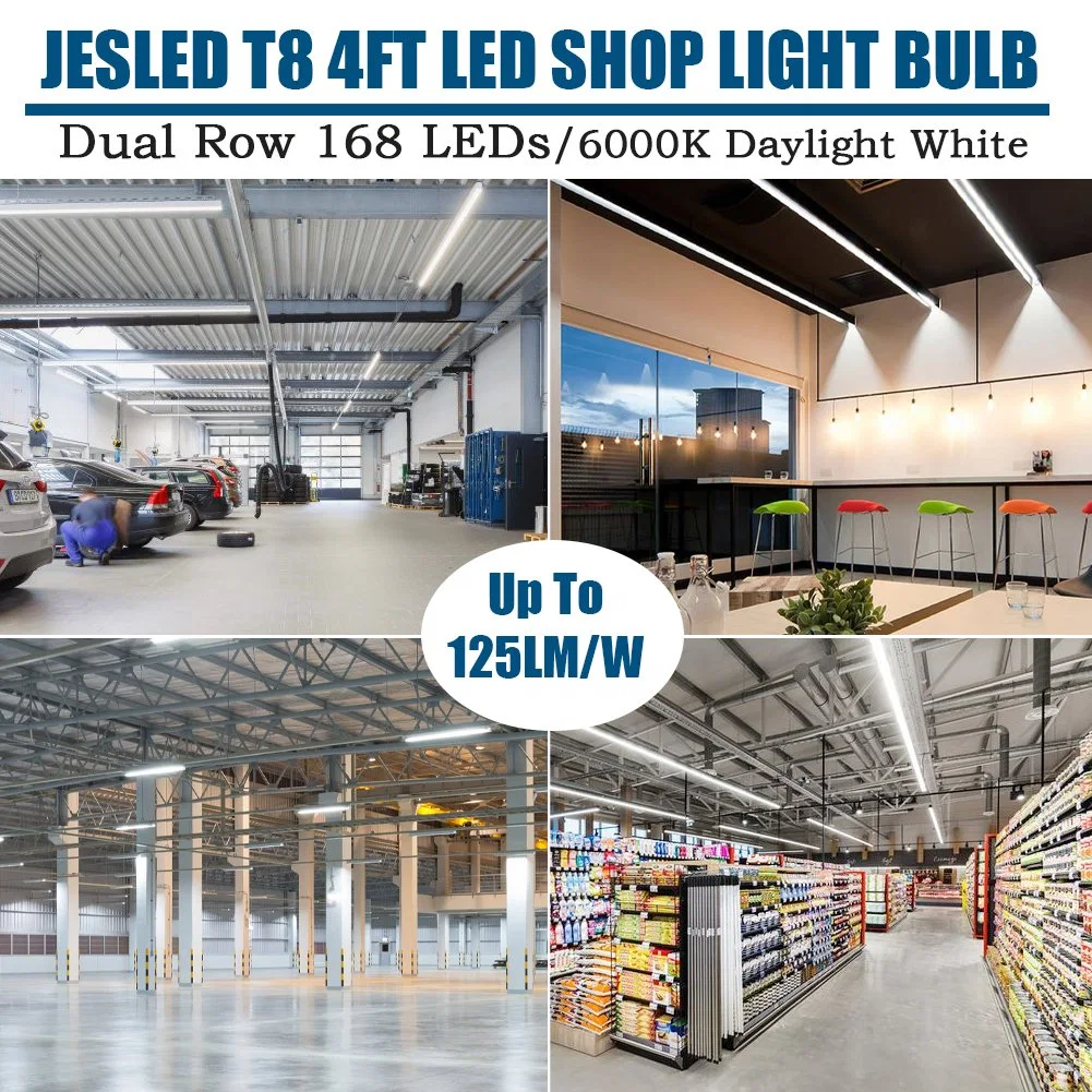 Jesled 1.2m 120cm 1200mm 48inch 4FT 18W 22W 24W 28W 36W 130lm/W T8 Lamp LED Tube with ETL CE Approved