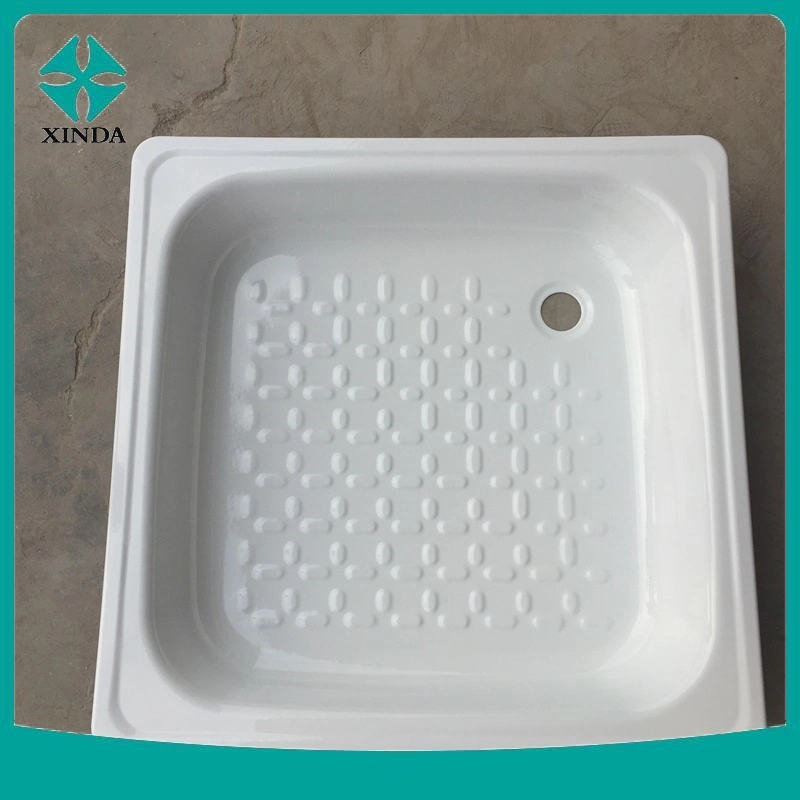 Precios baratos de acero esmaltado de bañera rectangular porcelana plato de ducha de acero construido en Venta caliente