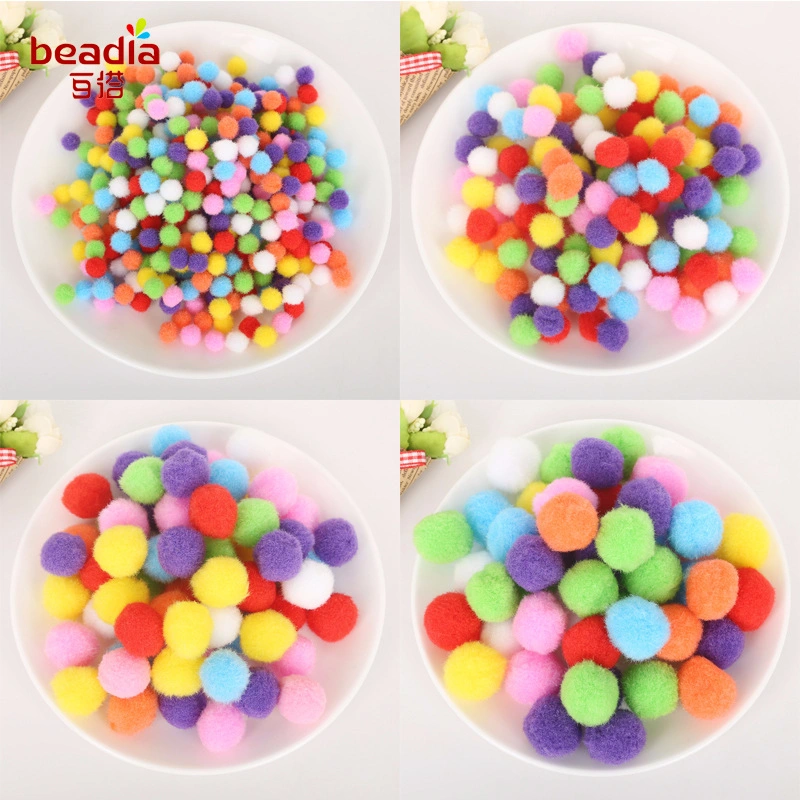 Factory Supply DIY Crafts Pipe Cleaners and Pompoms Suits Toys for Kids or Wedding Party Decoration