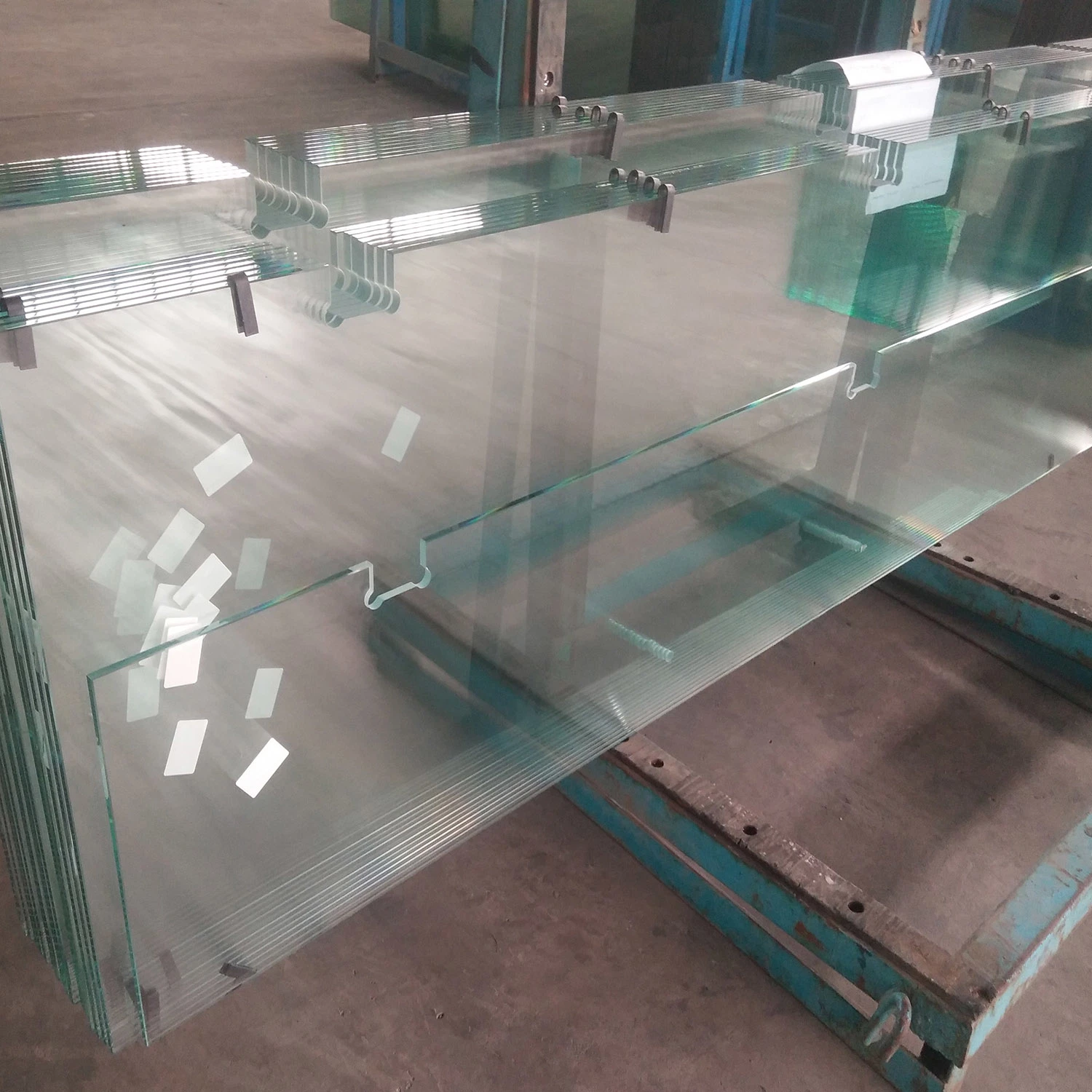 Clear Low Iron Safety Reinforce Toughened Shower Door Partition Glass Table Top Tempered Glass Panel with Flat Polished Edge