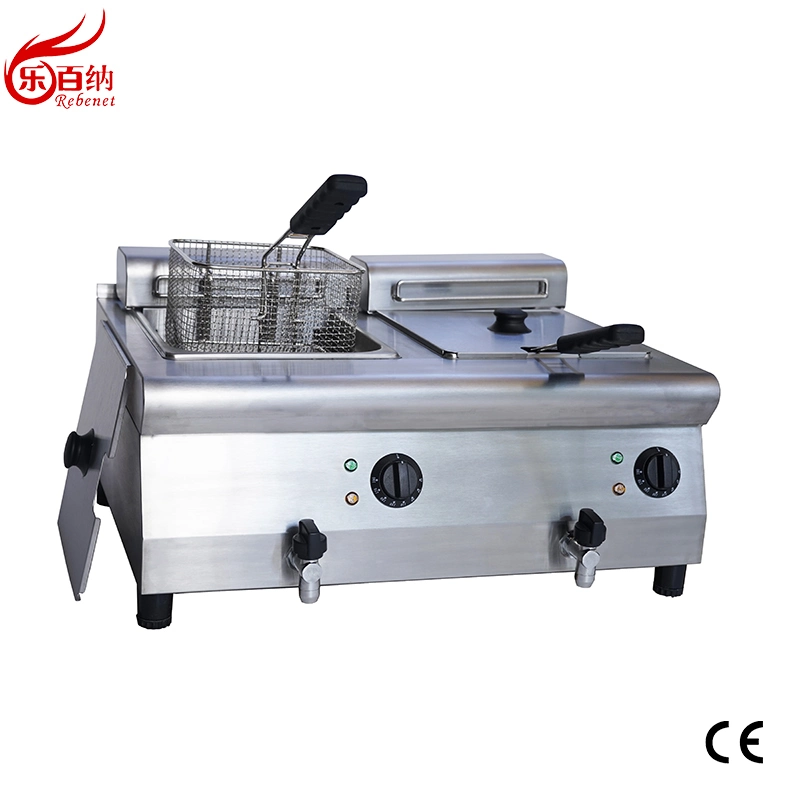 Fast Food Equipment Single Tank 8L Gas Deep Fryer with Faucet (6G-TRC-1)