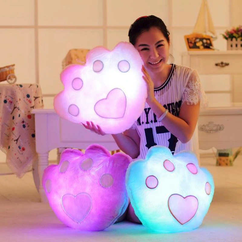 LED Plush Pillow Hot Colorful Stars Kids Toys Christmas Gift Birthday Gift