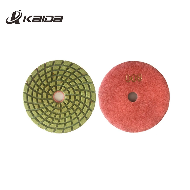 80mm-200mm Resin Bond Diamond Wet Buffing Polishing Pad for Floor Stone