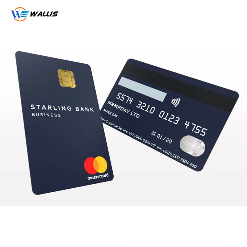 Factory Custom Color Printing Plastic Bank Size Recycled PVC RFID Smart IC Chip Credit Bank Card