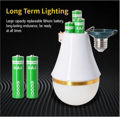 Auto Charging LED Emergency Light 5W 7W 9W 12W Rechargeable Bulb