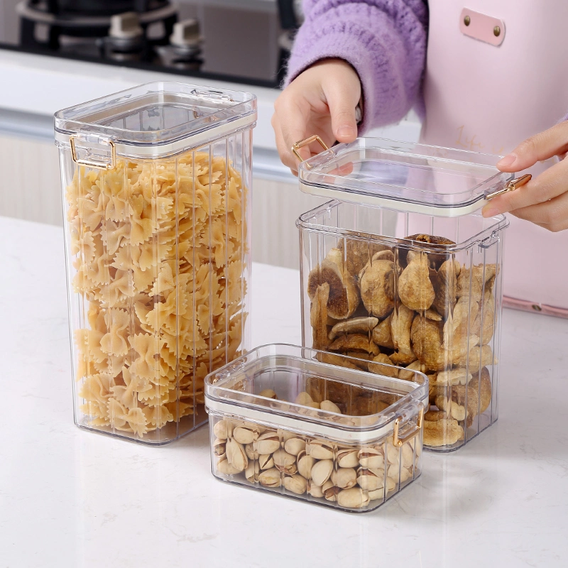 Meal Prep Containers Set Plastic Food Storage Containers with Locking Lids Airtight Plastic Lunch Containers 3PCS Pack Food Storage Bin