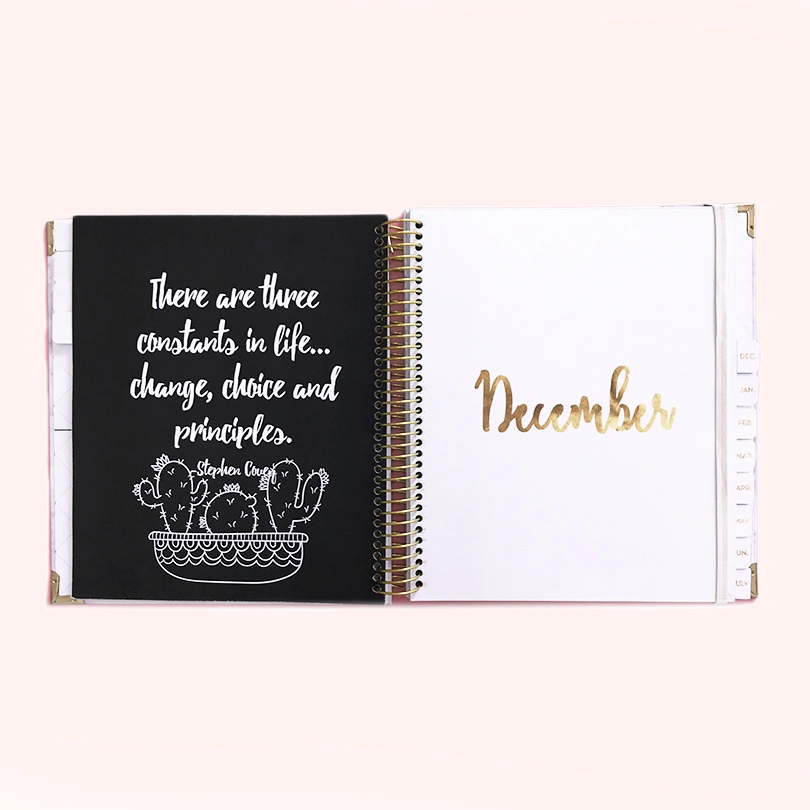 6 Ring Binder Full Color Weekly Diary Notebook Gift Set