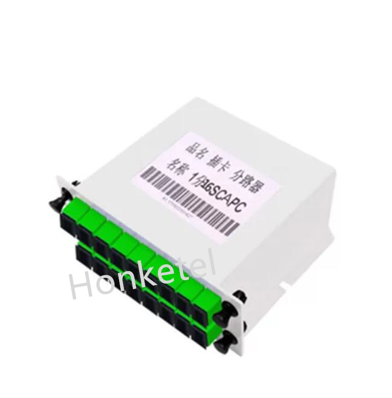 Cassette Inserting Type PLC Fiber Splitter, 1X16 Single Mode Fiber Splitter