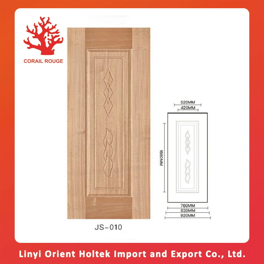 Best Choose Various Colors MDF Smooth Door Skin Wood Veneer Door Skin