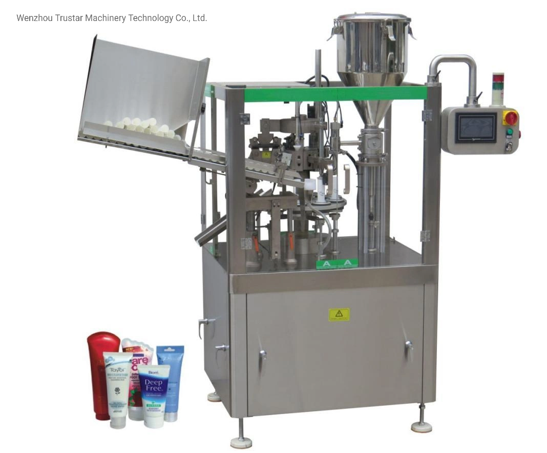 Trustar Machinery Automatic Inner Heating Type Hair Color Cream Tube Filling and Sealing Machine