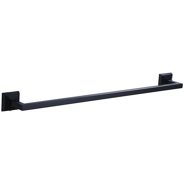 Brass Matt Black Sanitary Ware Bathroom Accessories Double Towel Bar