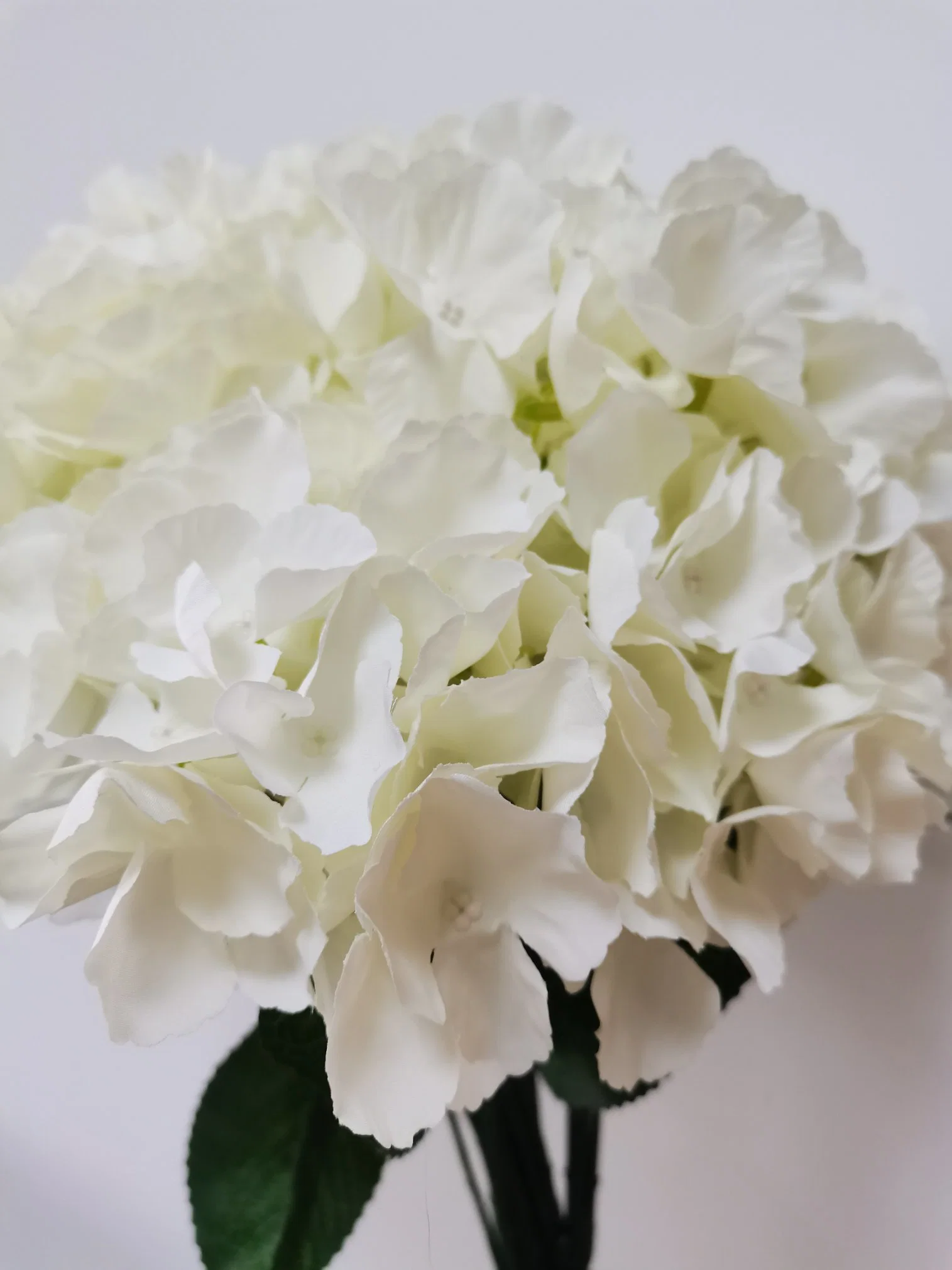 Hogar decoración de Boda Flor artificial de Hydrangea Blanca