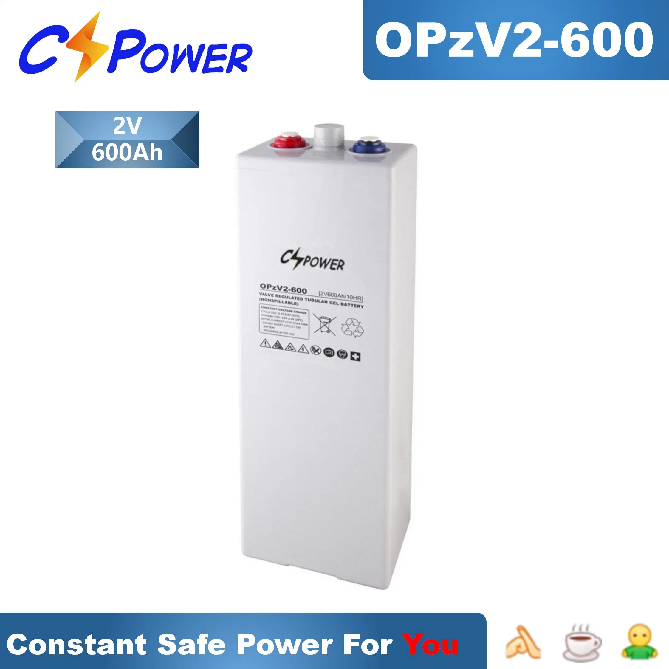 Cspower Battery Opzv-2V350ah Tubular-Gel-Battery-for-UPS-System/Electric Vehicle Battery/Deep Cycle Battery/Storage Battery/Manufacturer Battery