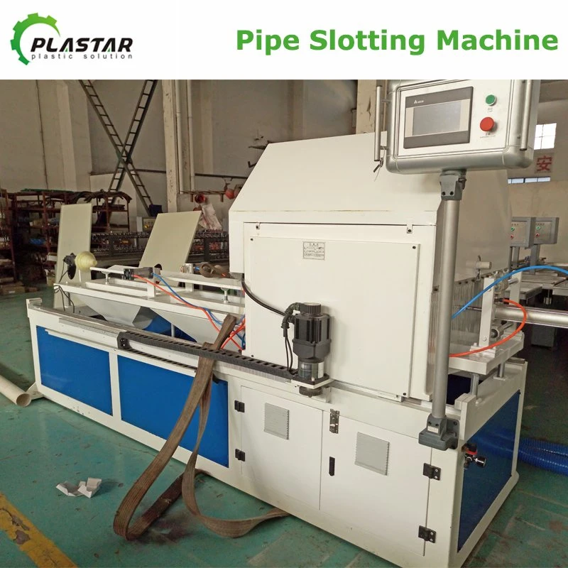 Pipe Slotting Threading Machine for PVC PE Plastic Pipe