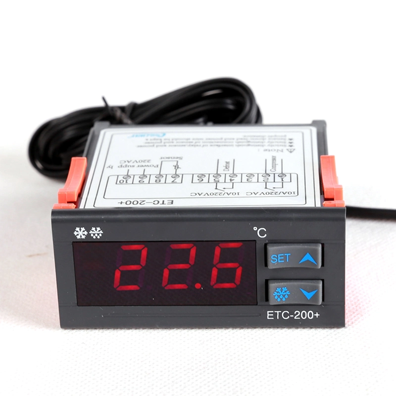 etc-200+ Refrigeration Digital Temperature Controller Refrigeration Defrost Fan Control Suitable for Vegetable and Fruit Preservation Refrigeration Industry