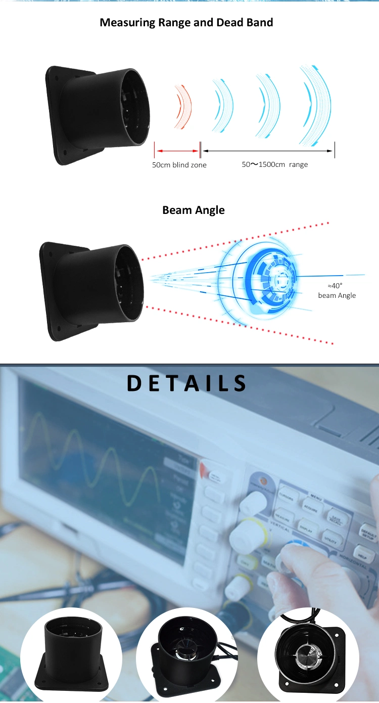 A16 Dam Level Range Finder 15 Meter Reichweite Ultraschall Ultraschall Sensor