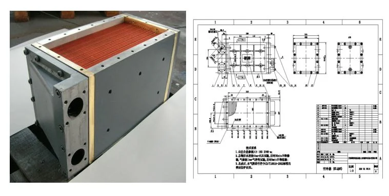 Transformador de tipo seco OEM refrigerador de agua de aire o generador sistémico Enfriador de aire