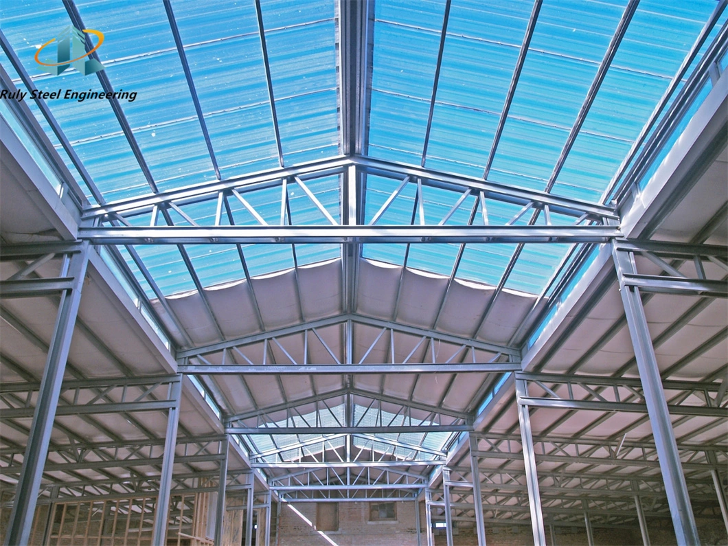 Steel Structure Factory Galvanized Prefabricated Structural Steel Buildings for Food Processing Plant