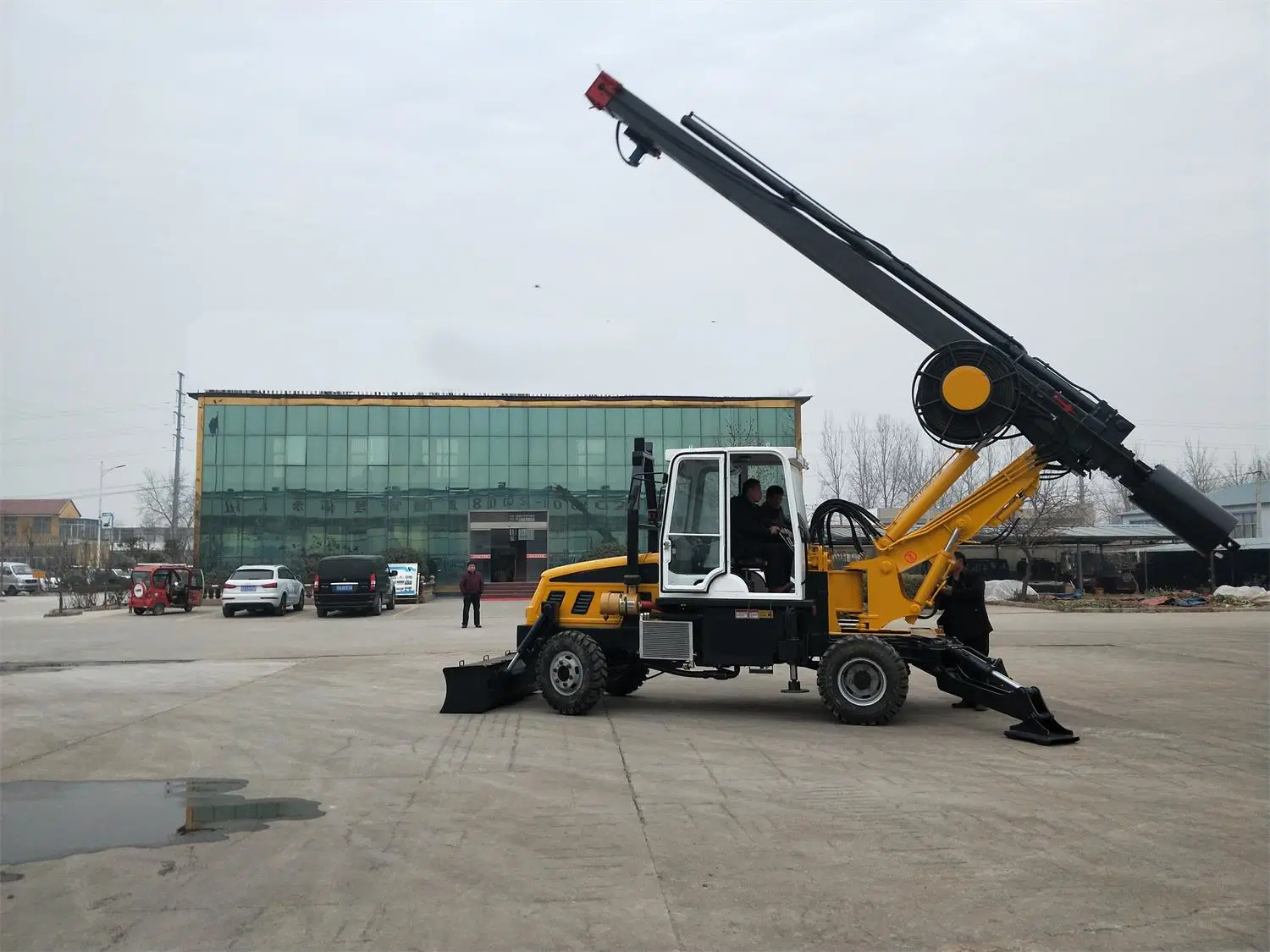 Mobile Crawler Type Anchor Drilling Excavator Drifter Oil Drilling Hand Piling Machine