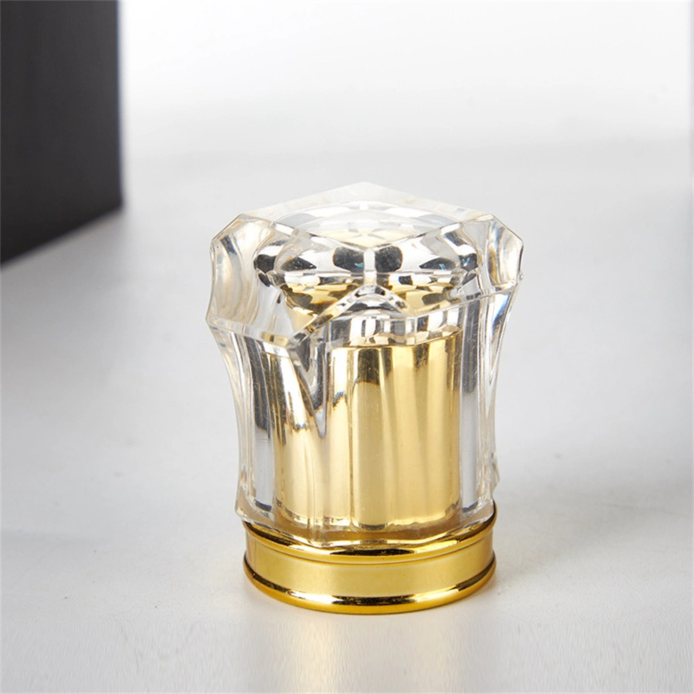 Capsule de parfum acrylique huile essentielle cosmétique bouteille en verre transparent Personnalisation du support de vente en gros de Cap Factory