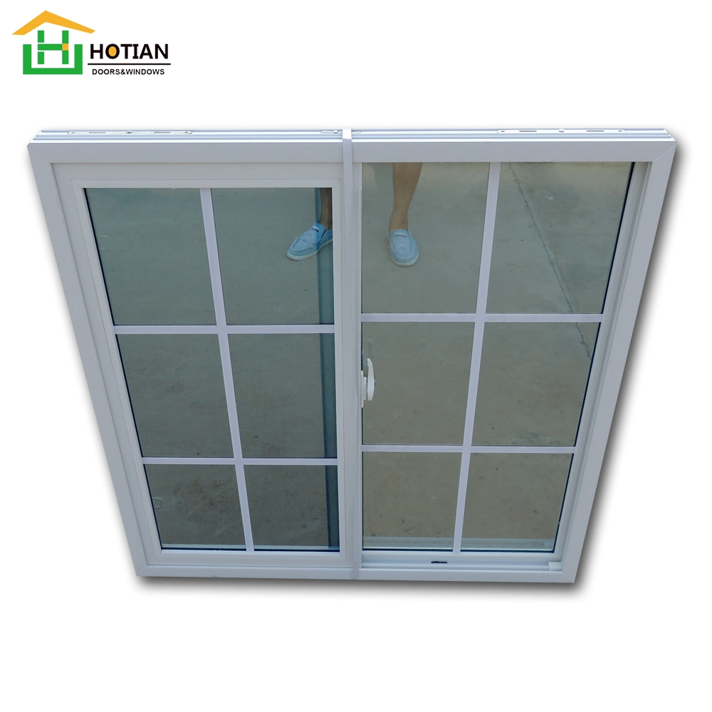 Double Sliding PVC Windows Custom Design PVC Plastic Windows and Doors Manufacture