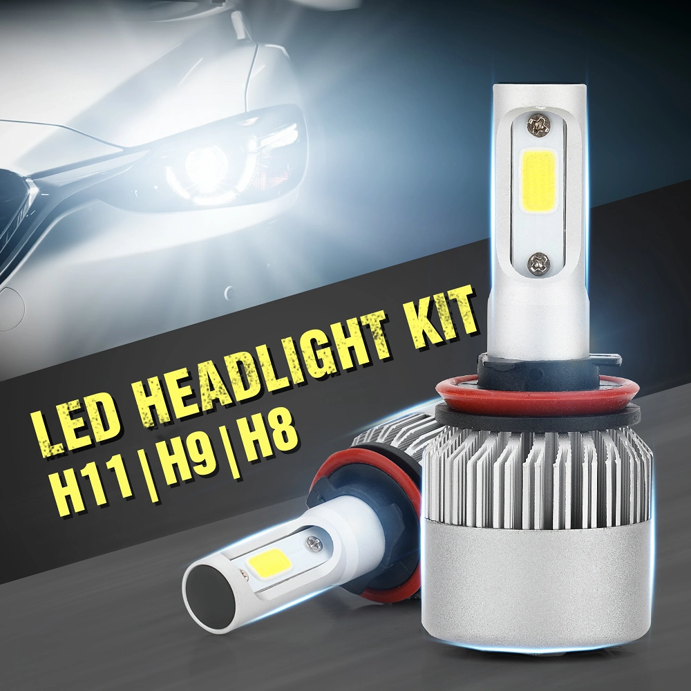 Auto de 360 grados del sistema de iluminación LED H4 H7 13000LM coche conducido los faros de xenón Auto S2 Mini H11 H7 H4 Cabezal LED de luz para meter