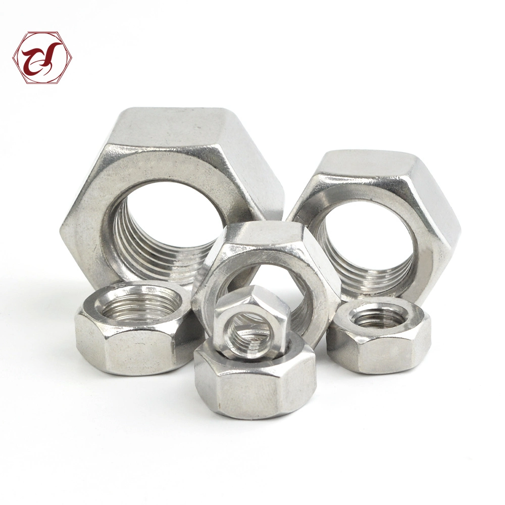 Stainless Steel 304 316 DIN934 DIN555 ISO4032 BS916 ANSI/ASME B18.2.4 Nuts M3-M36 Hex Nuts