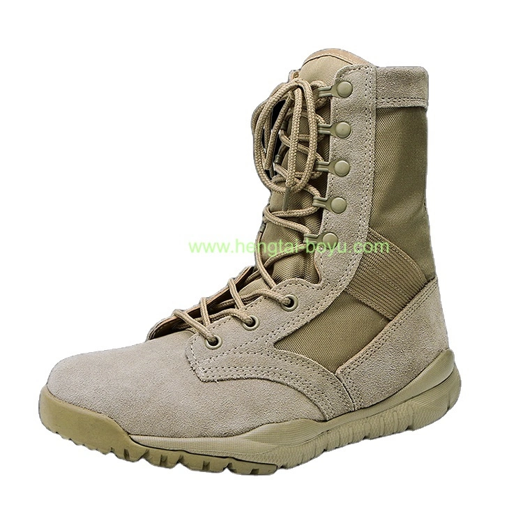 Caminhadas Calçado de segurança Steel Toe antiderrapagem actividades ao ar livre botas militares Desert calçado profissional para homens