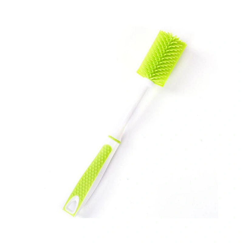 TPR Non-Slip Long Handle Milk Bottle Cup Mug Washing Brush Home Kitchen Cup Cleaning Tools Wbb12030