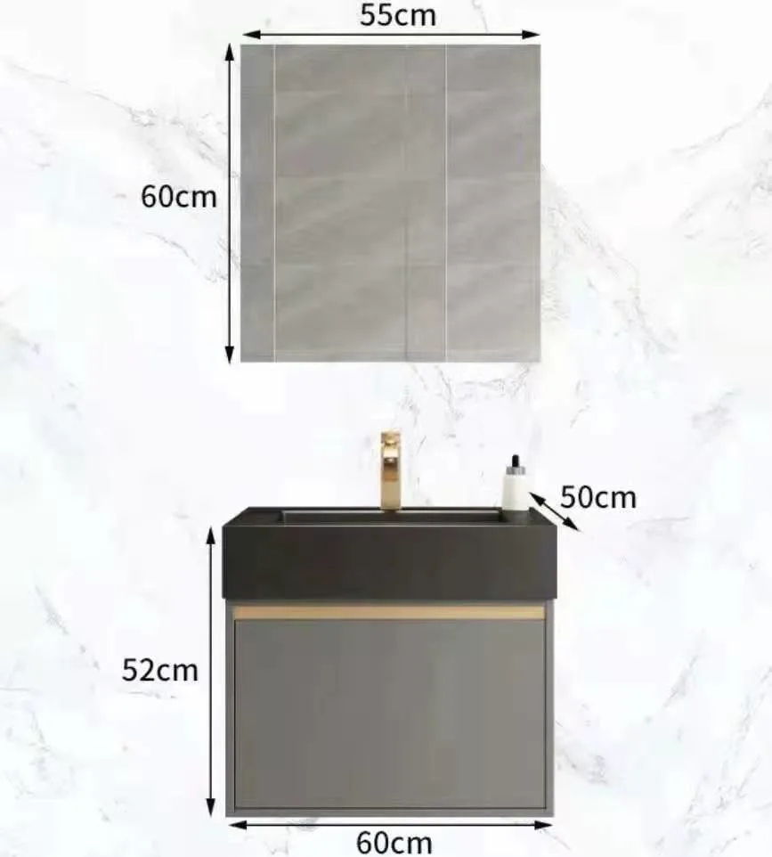 2020 Nuevo Cuarto de baño de madera maciza tocadores de Armario de 120cm precio de fábrica