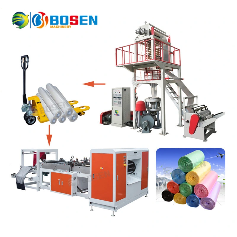 High Speed Double Layer Vest and Flat Rolling Plastic Bag Making Machine