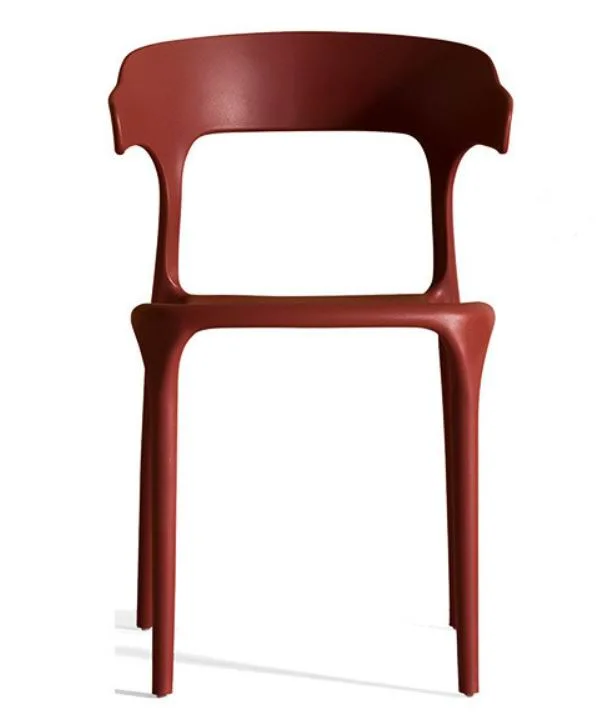 Stackable PP Plastic Cow Horn Exhibition Chair for Outdoor